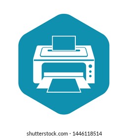 Printer icon. Simple illustration of printer vector icon for web