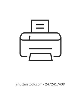 Icono de impresora. Icono de impresora simple para redes sociales, App y Diseño web. Ilustración vectorial.