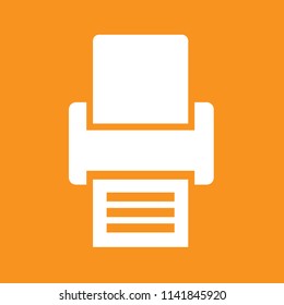 Printer icon, stock vector illustration, EPS10.