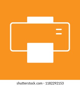 Printer icon, stock vector illustration, EPS10. 