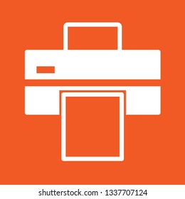 Printer icon, stock vector illustration, EPS10. 