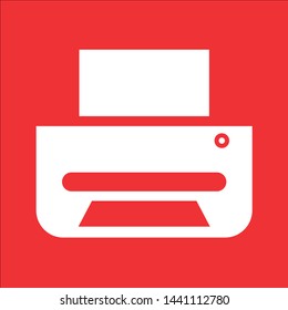 Printer icon, stock vector illustration, EPS10.