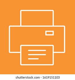 Printer icon, stock vector illustration, EPS10.