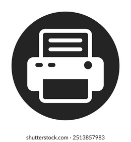 Printer Icon Stock Vector Illustration Flat Design On a Transparent Background.