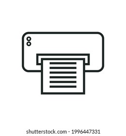 Printer icon symbol illustration on white background. vector.