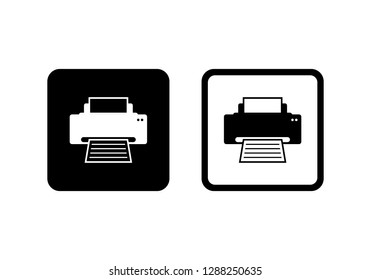 Printer Icon symbol vector