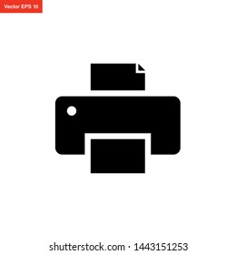 printer icon symbol vector design