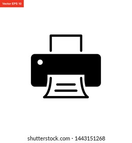 printer icon symbol vector design