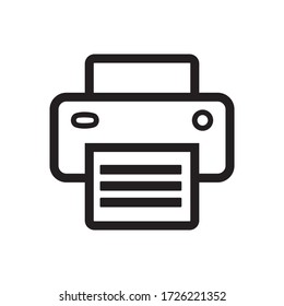 printer icon, technology icon vector