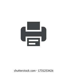 Printer icon in trendy design style