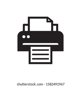 Printer Icon Vector Simple Print Sign Stock Vector (Royalty Free ...