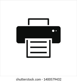 printer icon trendy flat design