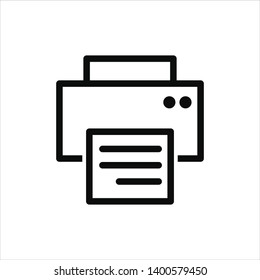 printer icon trendy flat design