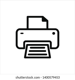 printer icon trendy flat design