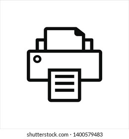 printer icon trendy flat design