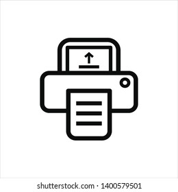 printer icon trendy flat design