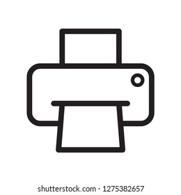 printer icon in trendy flat style 