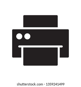 Printer icon in trendy glyph style design. Vector graphic illustration. Printer icon for website design, logo, app, and ui. Vector file. Pixel perfect. EPS 10.