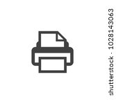 printer icon vector