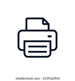 printer icon vector - Shutterstock ID 1139162924
