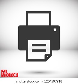 Printer icon vector
