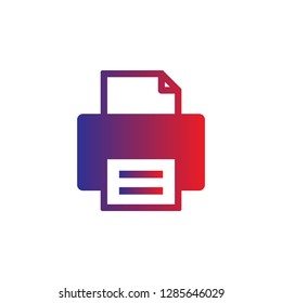 Printer icon vector