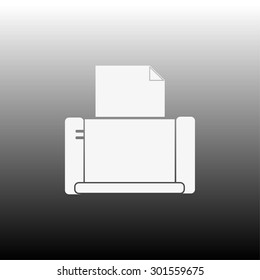 Printer icon vector