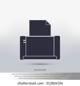 Printer icon vector