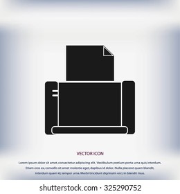 Printer icon vector
