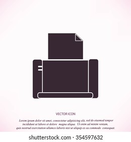 Printer icon vector