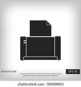 Printer icon vector