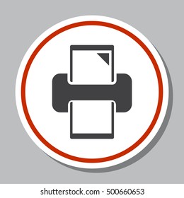 Printer Icon Vector