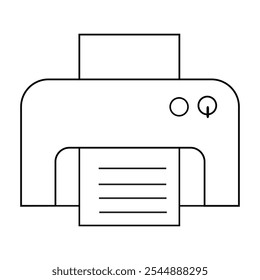 Ilustração de arte vetorial do ícone da impressora.