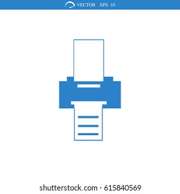 printer icon, vector best flat icon, EPS