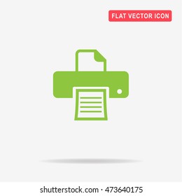 Printer icon. Vector concept illustration for design.