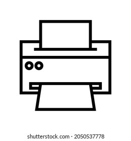 Printer icon vector. copy machine illustration sign. Fax symbol.