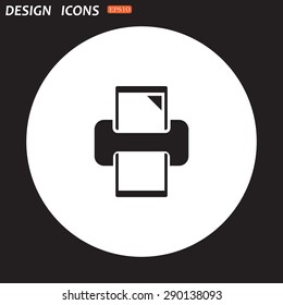 printer. icon. vector design