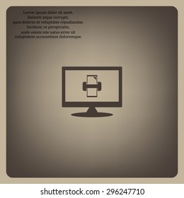 printer. icon. vector design