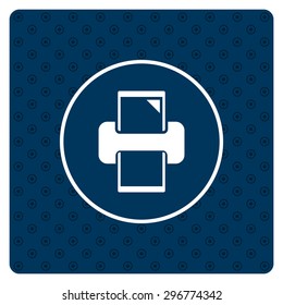 printer. icon. vector design