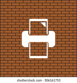 printer. icon. vector design