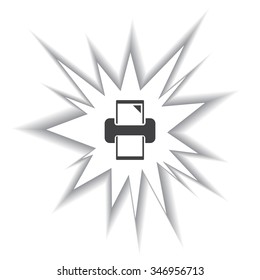 printer. icon. vector design