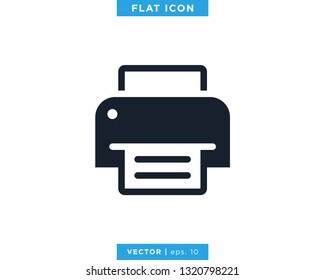 Printer Icon Vector Design Template