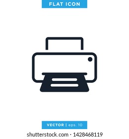 Printer Icon Vector Design Template