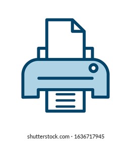 Printer icon vector design template ilustrasion