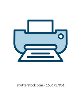 Printer icon vector design template ilustrasion