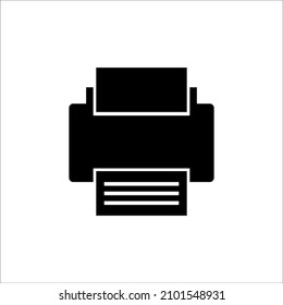 Printer Icon Vector Design Template.