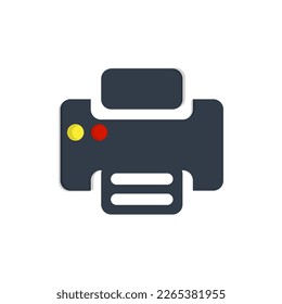 Printer Icon Vector Design Template. Print paper or document sign. Home printer icon. Flat illustration of home printer vector icon for web design