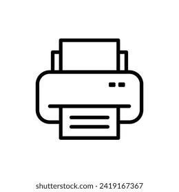 printer icon vector design template simple and clean