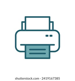 printer icon vector design template simple and clean