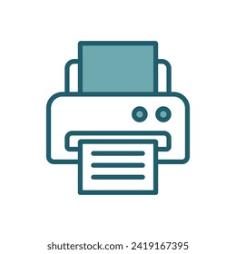printer icon vector design template simple and clean